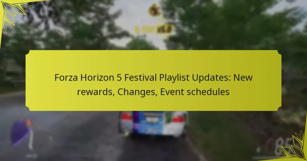 Forza Horizon 5 Festival Playlist Updates: New rewards, Changes, Event schedules