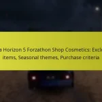 Forza Horizon 5 Forzathon Shop Cosmetics: Exclusive items, Seasonal themes, Purchase criteria