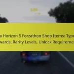 Forza Horizon 5 Forzathon Shop Items: Types of Rewards, Rarity Levels, Unlock Requirements