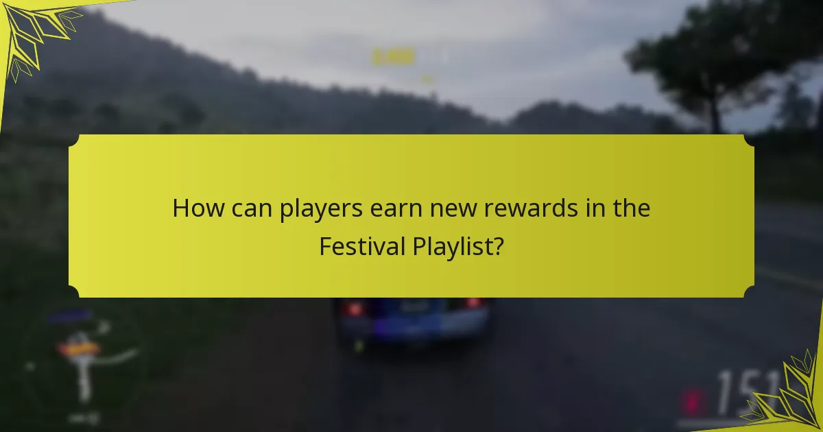 How can players earn new rewards in the Festival Playlist?