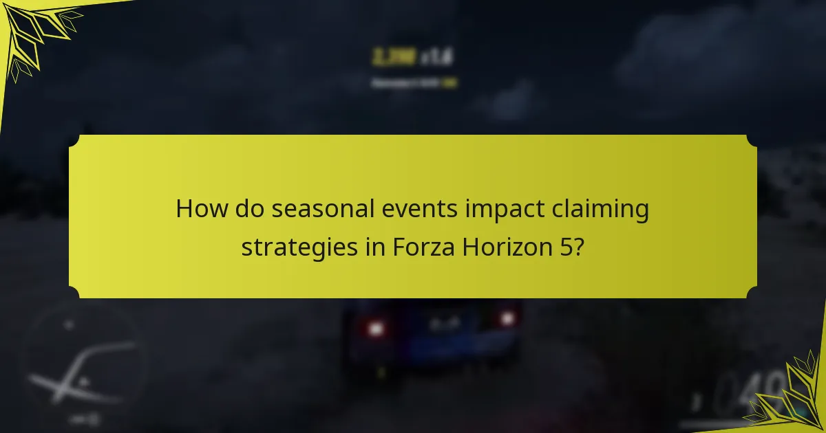 Which community tips can enhance claiming strategies in Forza Horizon 5?