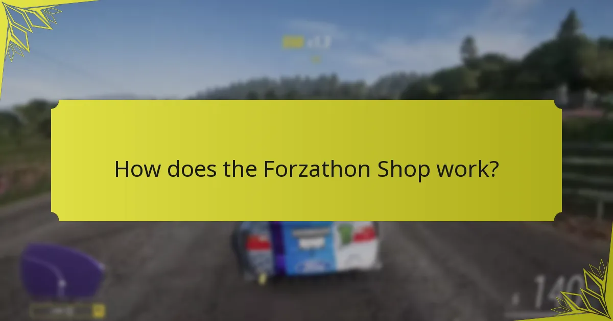How does the Forzathon Shop enhance player engagement?