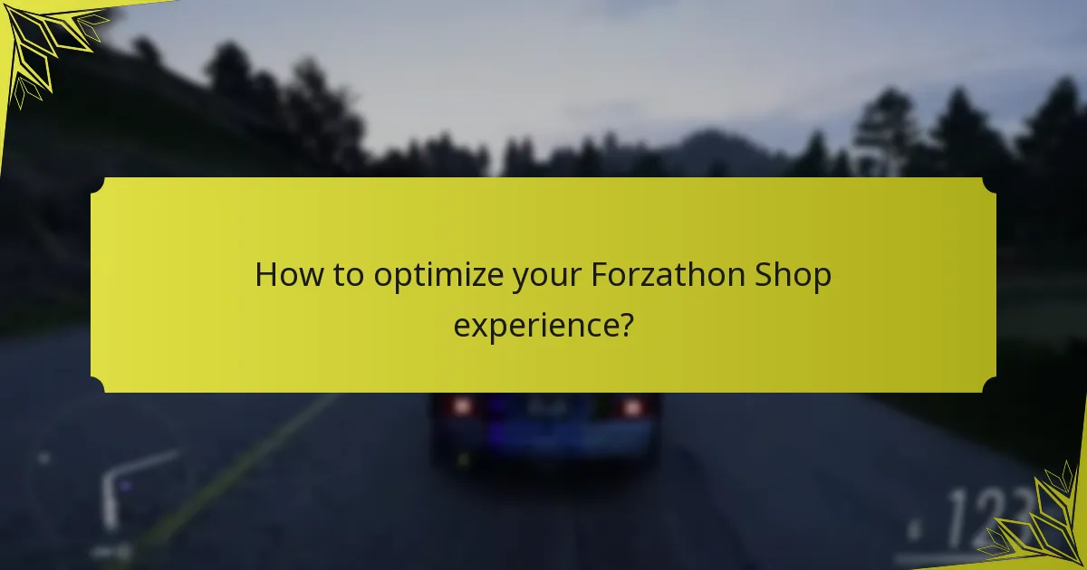 Which items are currently available in the Forzathon Shop?