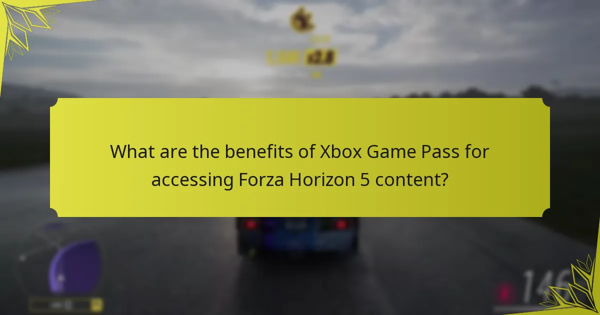 How does the community feel about Forza Horizon 5 Xbox Game Pass exclusive content?