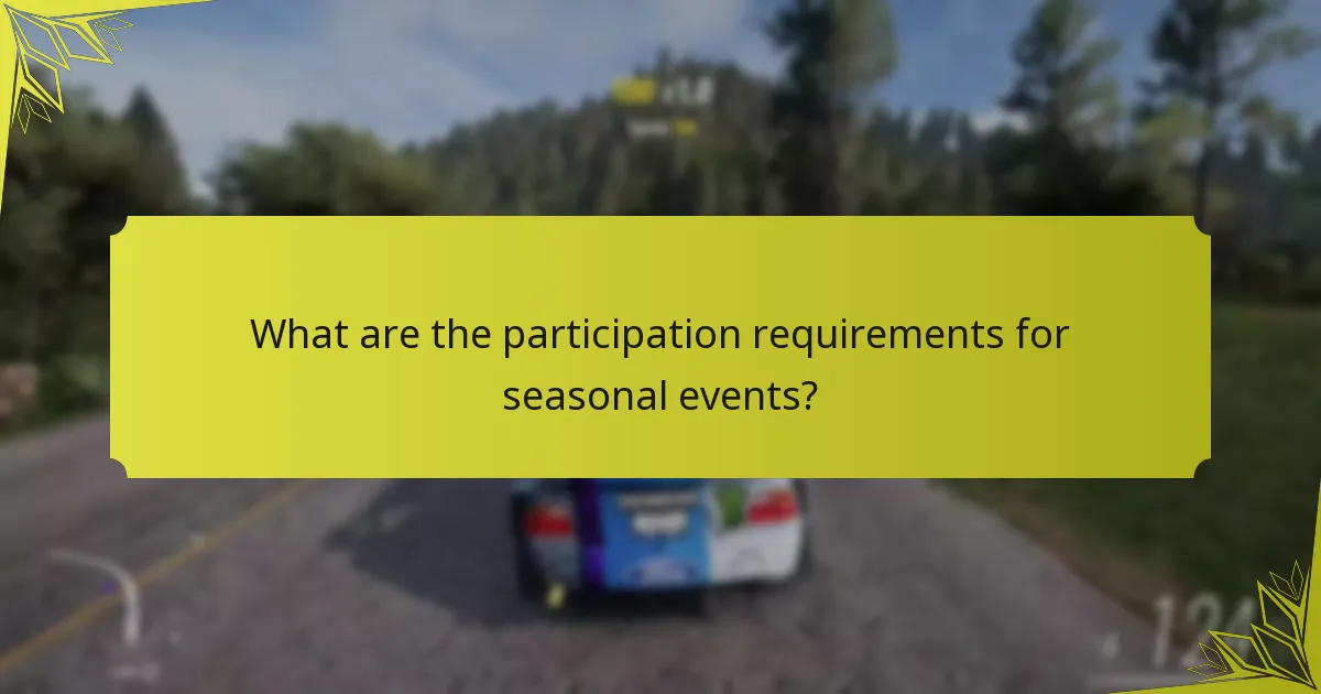 How do seasonal events compare to other event types in Forza Horizon 5?