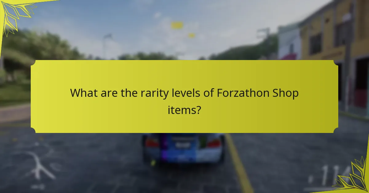 What are the unlock requirements for Forzathon Shop items?