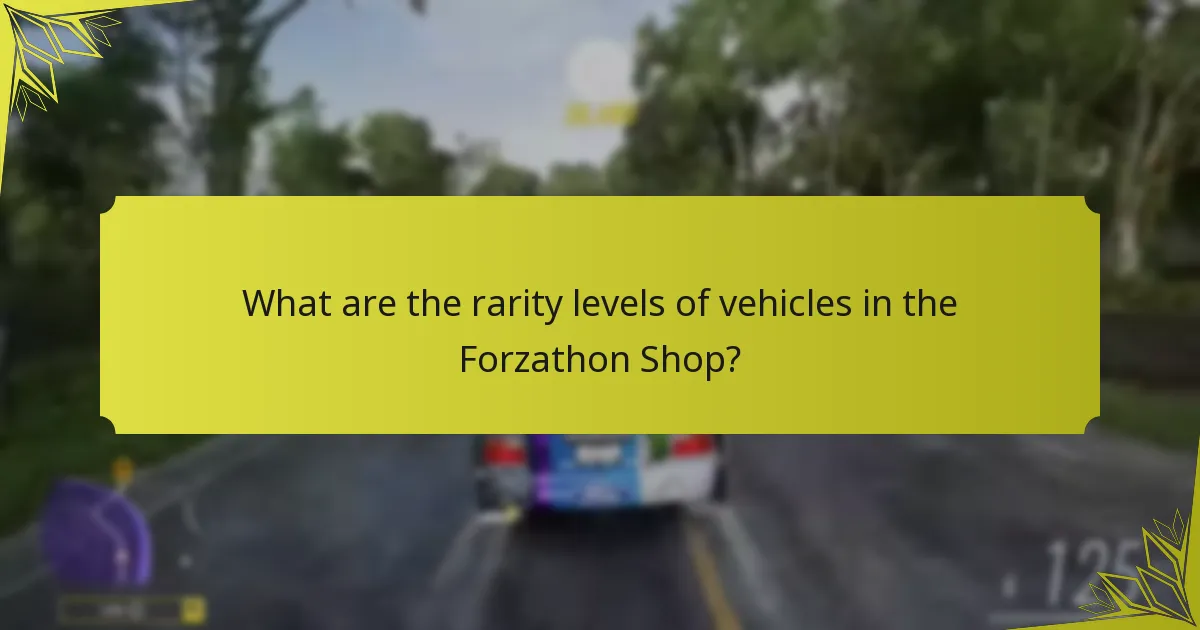 Which vehicles are currently available in the Forzathon Shop?