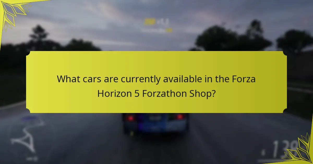 What are the benefits of purchasing cars from the Forzathon Shop?